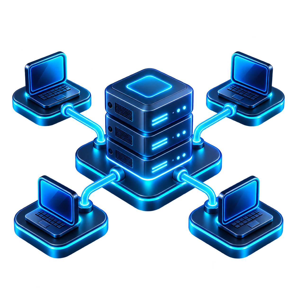 Ícone 3D de redes corporativas