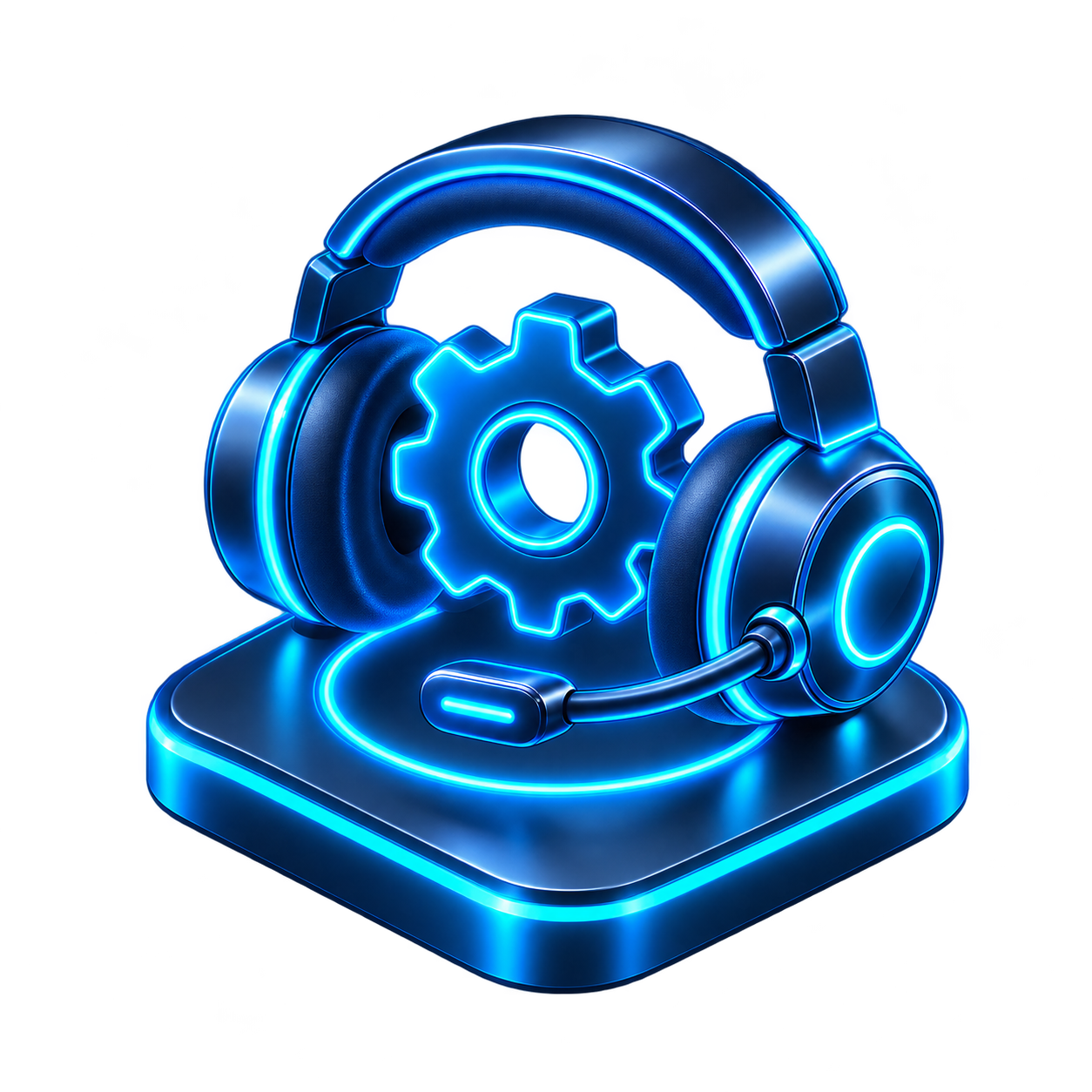 Ícone 3D de suporte especializado