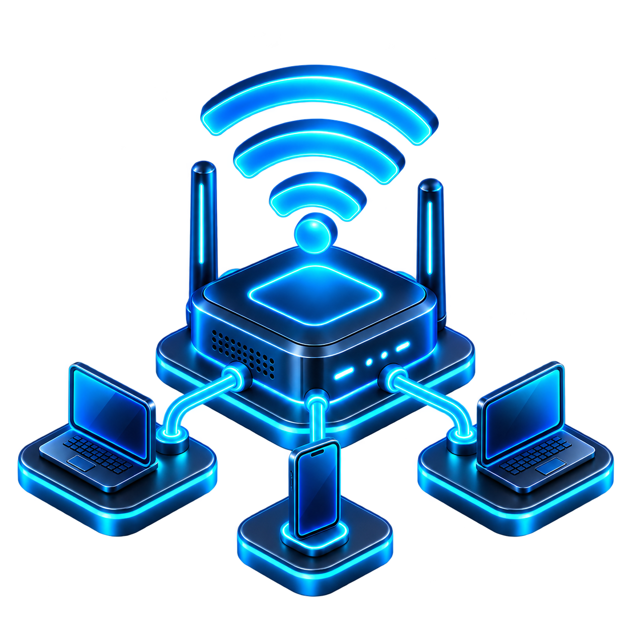 Ícone 3D de Wi-Fi profissional